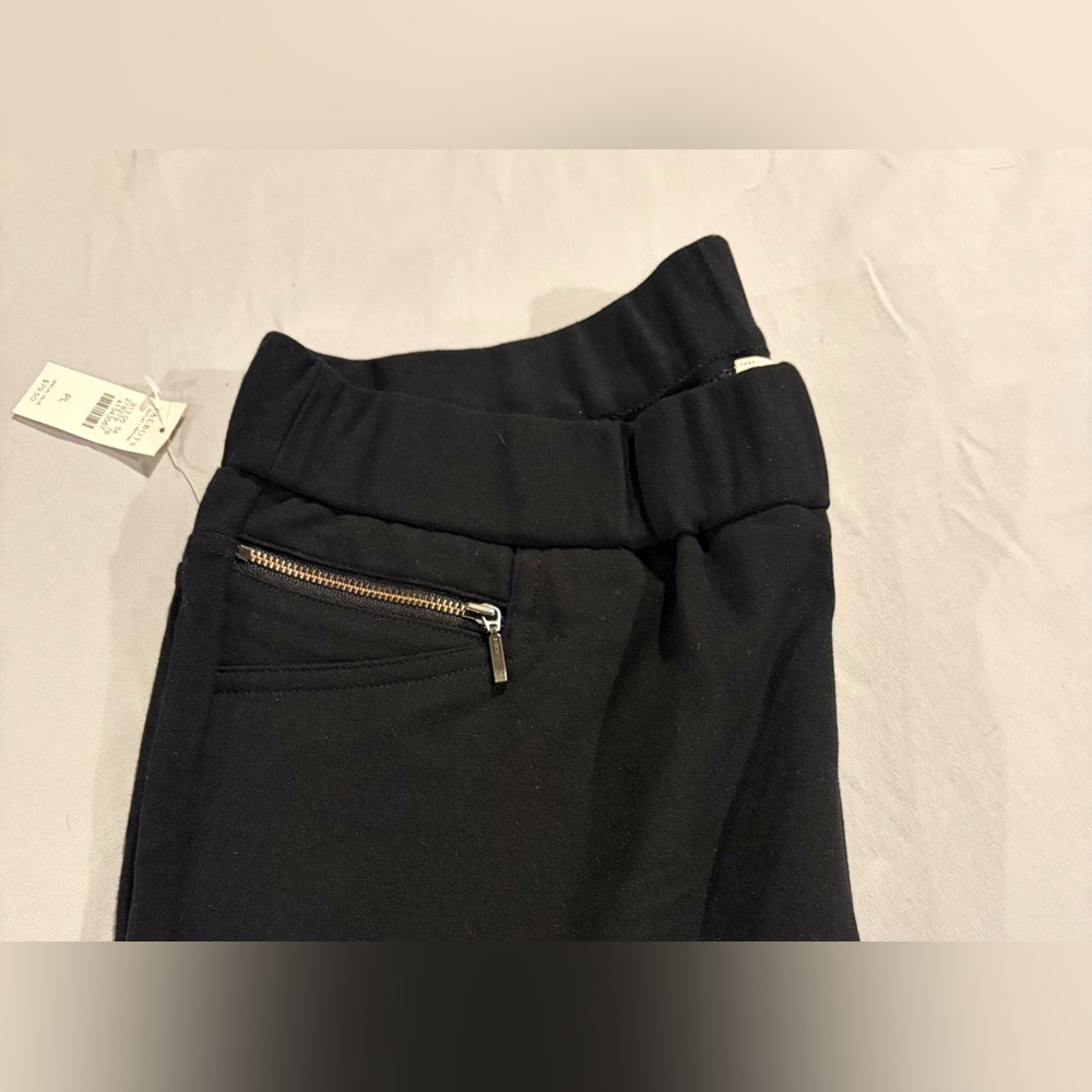 Talbots Black Elastic Waist Zip-Pocket Trousers - Picture 6 of 7